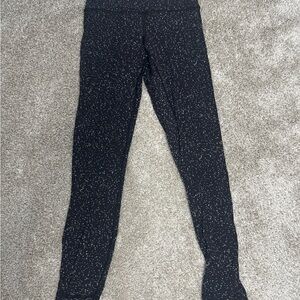 lululemon athletica Black and White Speckled Leggings